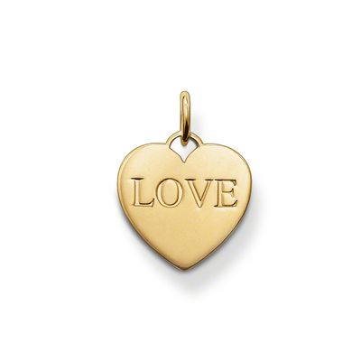 【新生活SALE】ペンダント トップ レディース トーマス・サボ THOMAS SABO アクセサリー トップ ハート LOVE モチーフ（イエロー） PE436-413-12【SS4】【新生活 ギフト プレゼント】【在庫あり】【ラッピング袋無料】【メッセージカード無料】【在庫限り】