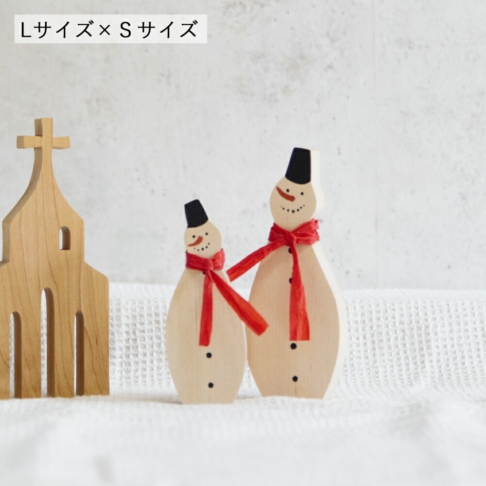 楽天市場】NEWスキースノーマン 木彫り 3つセット雪だるま