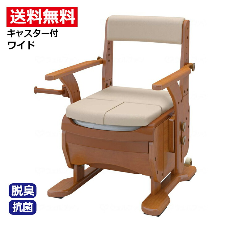携帯型室内用便器 携帯型 お通じ 消臭 飾り気の無い 介護 恩恵 アロン化成 安寿 家具調室内用便器より分けるR 並大抵広々とした / 533-859 判定基準・好いたらしい脱臭