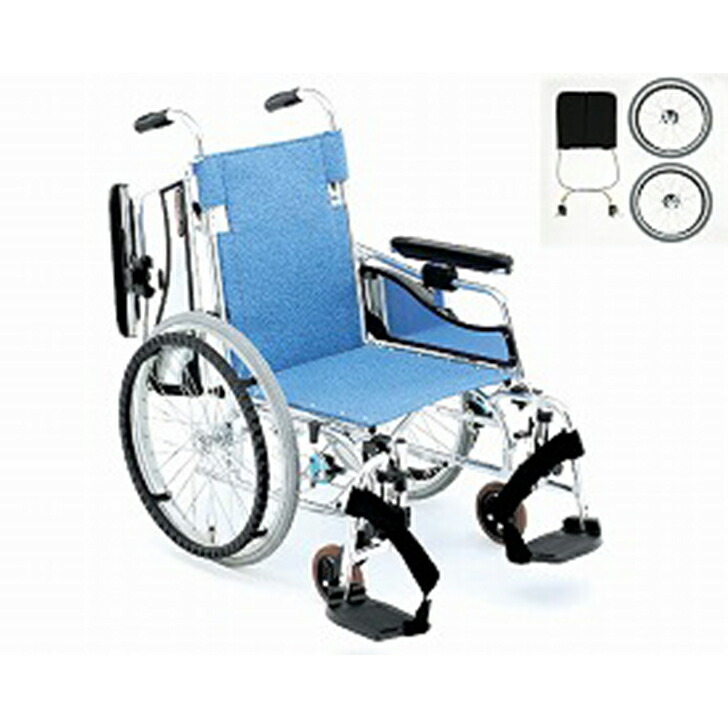 【メーカー直送品】車椅子 車イス 松永製作所 立ち止まり君付車いす MW-SL5BT / 座幅40cm [非課税]｜介護用品専門店ハートケア