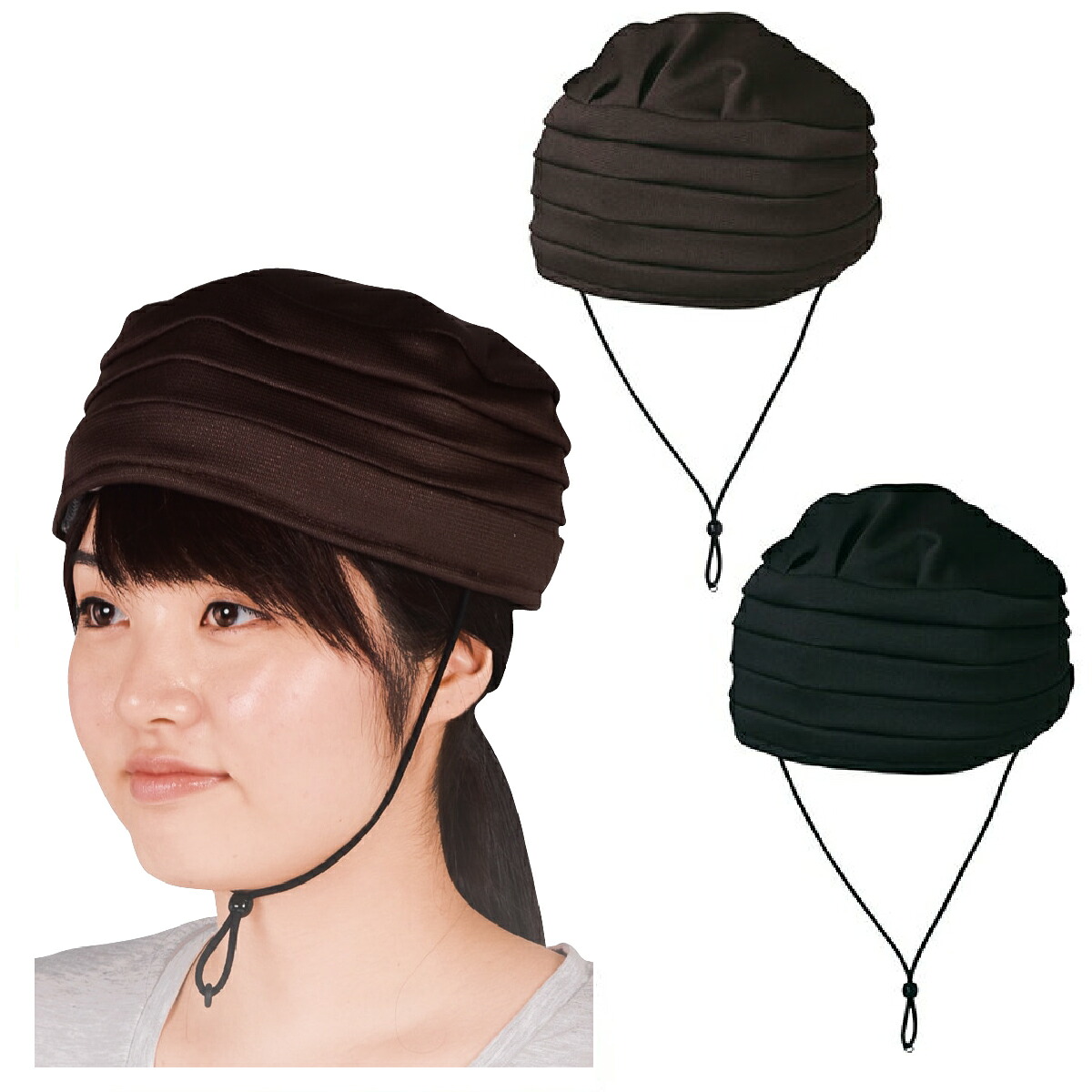帽子 ヘッドガード リハビリ 防護 病院 入院 衝撃吸収 おしゃれ お年寄り 安心 おでかけヘッドガード（ターバンタイプ） / KM-1000E