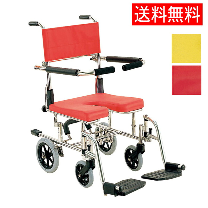 【メーカー直送品】 入浴 フロ 風呂 車椅子 車イス カワムラサイクル シャワー用車いす / KS10 標準・クリあり 前座高380mm 400mm 420mm 55,410円