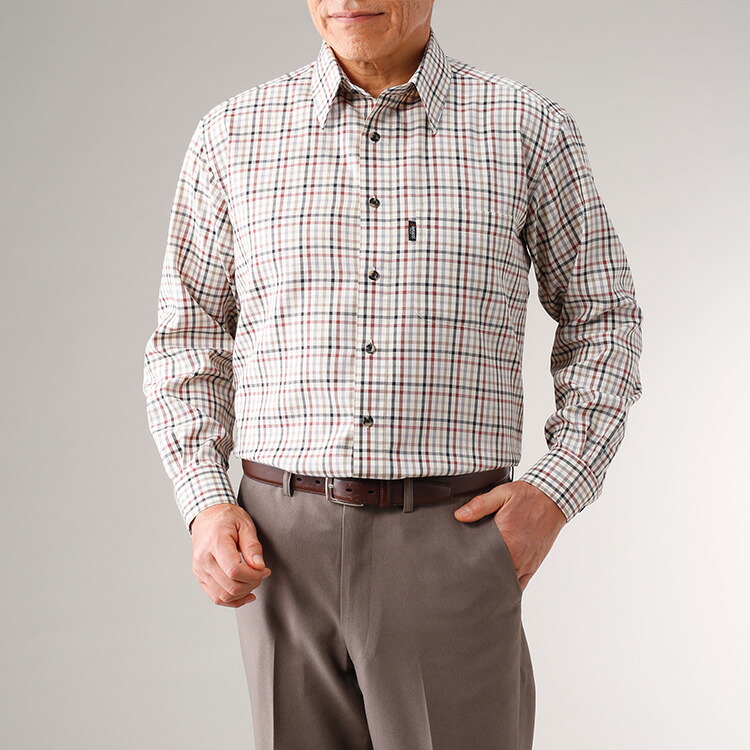 【直送品】【代引き不可】Pierucci/ピエルッチ チェック柄シャツ２色組（GV-010）