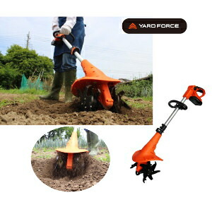 【直送品】【代引き不可】YARD FORCE 24Vコードレス耕運機 ミニ耕運機 家庭用 耕運機 ミニ 小型 充電式 コードレス コードレス耕運機 充電式耕運機 電動耕運機 家庭菜園｜ハートドロップ