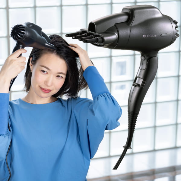 【オマケ付】クレイツ スパドライヤー ボリューミン ヘアドライヤー ドライヤー ヘアケア クレイツイオン マイナスイオン フィンガーノズル シリコン製 髪 頭皮 頭皮ケア ダメージヘア スタイリッシュ おしゃれ お洒落 コンパクト 軽量 仕事 旅行 出張 誕生日 プレゼント