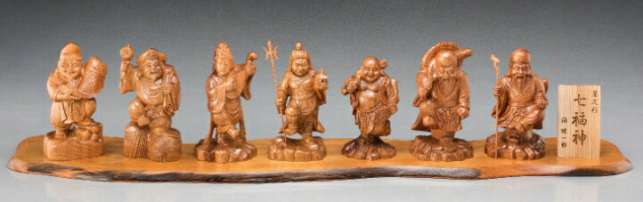 【代引き不可】神木屋久杉 七福神 開運インテリア 屋久杉 開運 置物 木札付 天然木 彫刻 神木 神木屋久杉 やくすぎ 屋久島 金運 財運 像 玄関 床の間 縁起物 木彫 彫刻 木彫彫刻 天然木 手作り彫刻 木彫り 商売繁盛 事務所開き お祝い事 プレゼント ギフト 贈り物 おすすめ