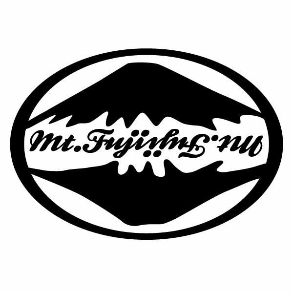 Mt.Fuji（富士山） 湖面反射モチーフ 09 カッティングステッカー 大判Lサイズ 2枚組 幅約27cm×高約19cm ハンドメイド
