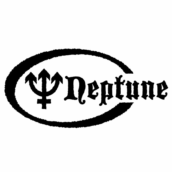 海王星記号 Neptune（腐食調）Ver.027 カッティングステッカー 大判Lサイズ 2枚組 幅約30cm×高約14.7cm ハンドメイド 惑星記号ステッカー
