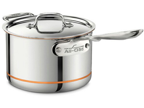 楽天市場】ソースパン 片手鍋 フタ付 オールクラッド コッパーコア 5層