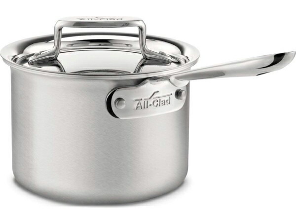All-Clad オールクラッド　ステンレス・ソースパン1.9リットル片手鍋 　d5 Brushed Stainless シリーズ