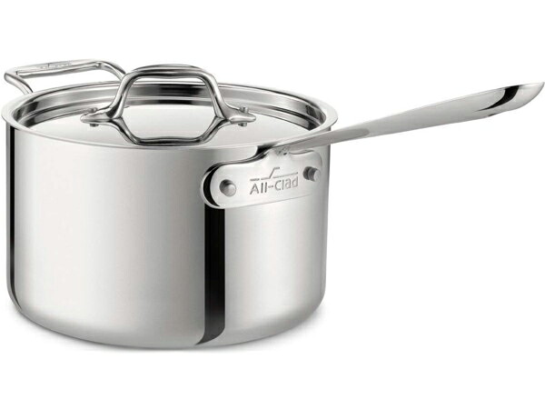 All-Clad オールクラッド　ステンレス・ループハンドル付ソースパン3.8リットル片手鍋　4QT　Stainlessシリーズ｜輸入セレクトショップハートランド 37,687円