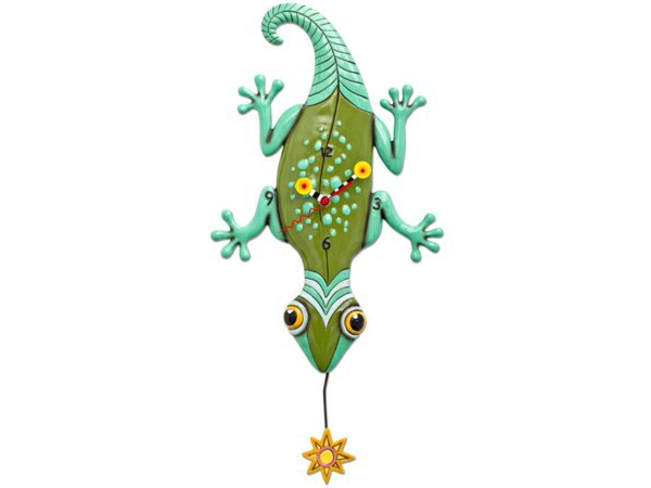 Allen Designs アレン・デザイン　トカゲの振り子時計　Sun Lizard Clock Michelle Allenデザイン