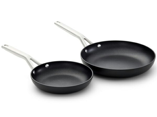 Calphalon カルファロン 20＆25糎 ノン突っ支い棒・フライパン2個仕掛ける 8＆10 inch Hard-Anodized Nonstick 続きもの