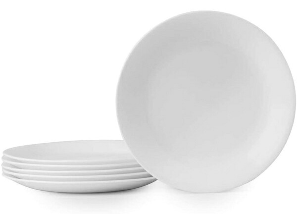 Corelle コレール　ランチプレート6枚セット　Winter Frost White　21.5cm中皿｜輸入セレクトショップハートランド 14,186円