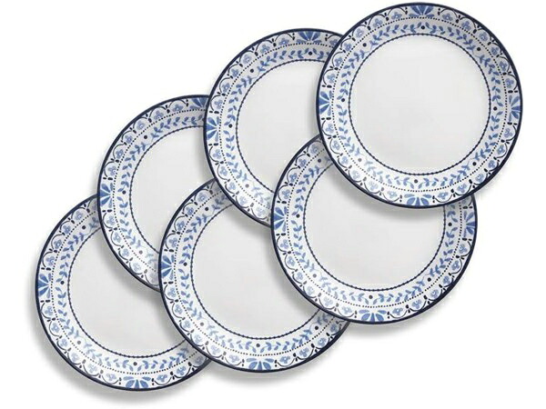 Corelle コレール 夕ご飯一皿6枚書き割り Portofino 21.5珊中皿