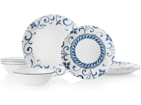 Corelle コレール　ディナーウェアー12点セット　Artemis Blue