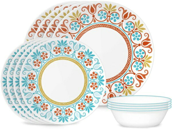 Corelle コレール ディナーウェアー12点セット Terracotta Dreams|輸入セレクトショップハートランド