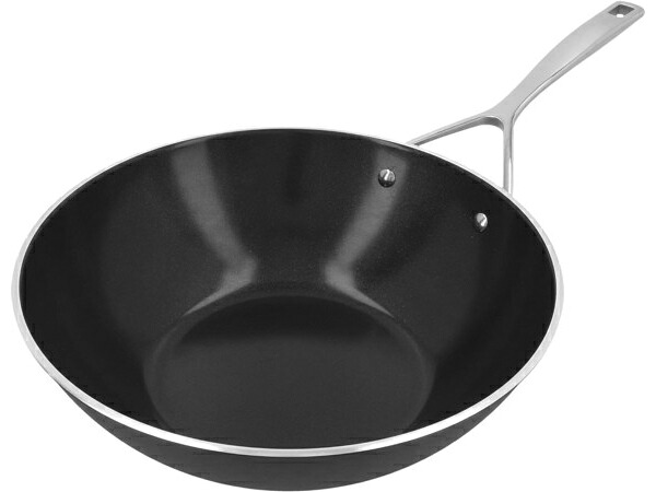Demeyere デメイエレ 30糎陶器・ノン突っ支い棒5層中華鍋 WOK AluPro つづき物