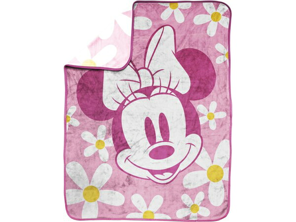 Disney ディズニー　ミニー・マウス　子供用ブランケット 小　127×101cm　（ピンク）　タオルケット　スローケット　Minnie Mouse