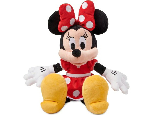 Disney　ミニーマウス ぬいぐるみ　Mサイズ　（レッド）　ディズニーのキャラクター人形 Minnie Mouse　ディズニー正規品｜輸入セレクトショップハートランド