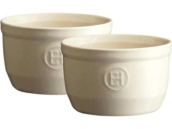 Emile Henry エミール・アンリ 250cc ラメキン2個セット (クレイ) 8.5oz|輸入セレクトショップハートランド