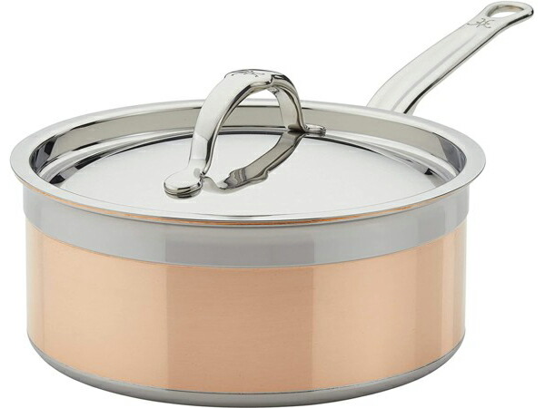 Hestan へスタン CopperBond 出どころ食パン 2.8リッター片手鍋 L大きさ 3QT