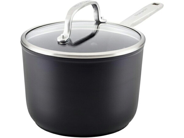 KitchenAid キッチンエイド　1.9リットル・ノンスティック片手鍋　IH対応　Hard Anodizedアルミニウム