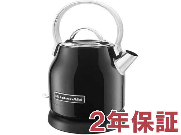 【2年引きうける・取り替えっこ繋ぎ付】 KitchenAid  キッチンエイド エレクトリック・湯沸かし (黒） 1.25リッター KEK1222OB