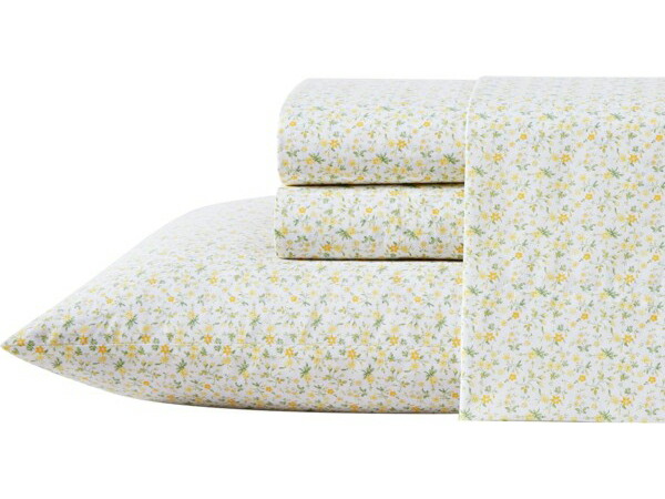 【判定基準】 Laura Ashley ローラ アシュレイ Evie Yellow 敷き布・書き割り （黄色） 坦々たる敷き布1枚＆ボックス席敷き布１枚＆枕取りまかなう1枚 寝具
