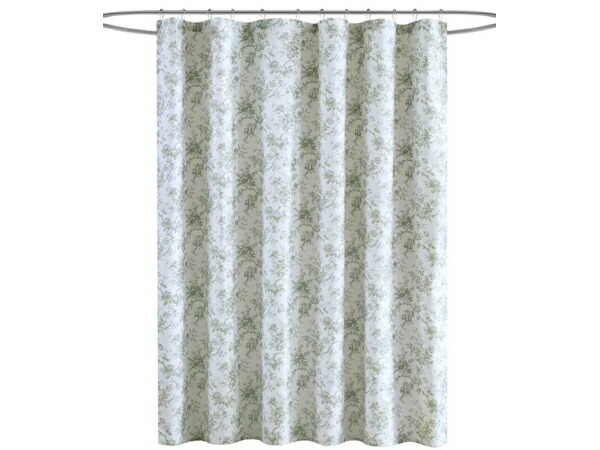 【幅182×丈182cm】 Laura Ashley ローラ アシュレイ Walled Garden シャワーカーテン (グリーン)|輸入セレクトショップハートランド