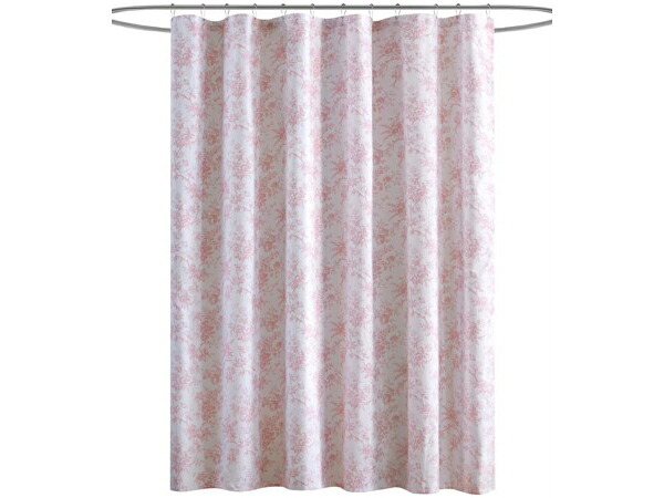 【幅182×丈182cm】 Laura Ashley ローラ アシュレイ Walled Garden シャワーカーテン (ピンク)|輸入セレクトショップハートランド