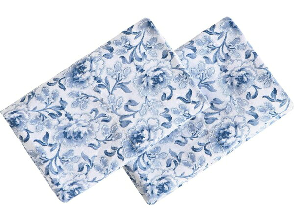 Laura Ashley ローラ アシュレイ　Lorelei Dark Blue 枕カバー2枚セット　（ブルー）　81×53cm ピローケース　寝具