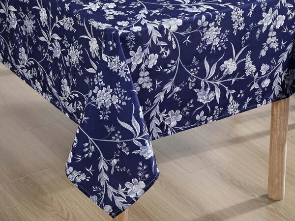 Laura Ashley ローラ アシュレイ テーブルクロス 152×213cm (ブルー・トワル) Branch Toile|輸入セレクトショップハートランド