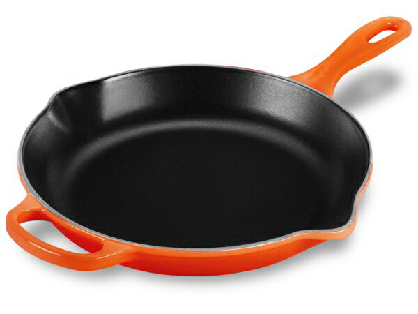 Le Creuset ル・クルーゼ　 26cm 補助ハンドル付フライパン (オレンジ） 10.25inch　ルクルーゼ｜輸入セレクトショップハートランド