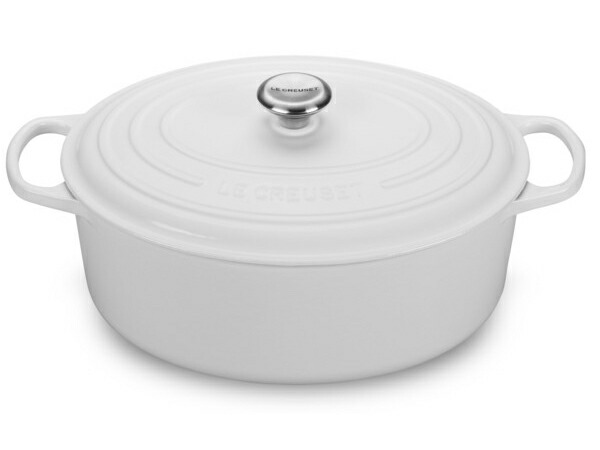 Le Creuset ル・クルーゼ　 35cm ココット・オーバル (ホワイト） 9.5QT　ルクルーゼ