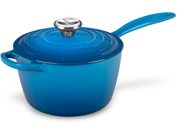 ル・クルーゼ　ソースパン　片手鍋　ブルーアイアンハンドル　16 ル・クルーゼ ソースパン 片手鍋 ブルーアイアンハンドル 16