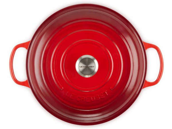 Le Creuset ル クルーゼ ビュフエ キャセロール 30cm 桜桃丹赤 3 5qt ルクルーゼ Cannes Encheres Com