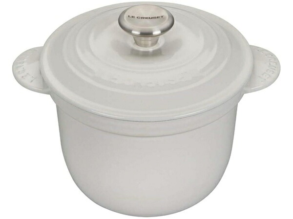 Le Creuset ル・クルーゼ 炊飯窯 2.1リッター・田の実ポット (白いこと） ルクルーゼ