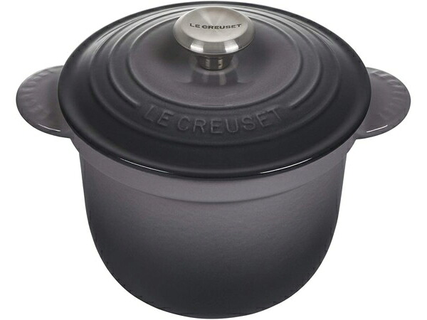 Le Creuset ル・クルーゼ 炊飯窯 2.1リッター・田の実ポット (牡蛎薄墨色） ルクルーゼ