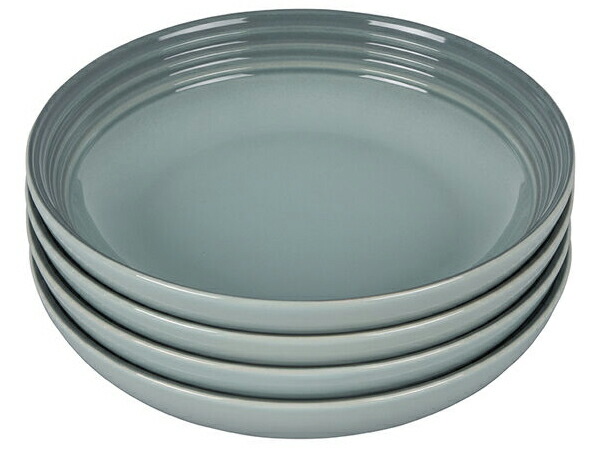Le Creuset ル・クルーゼ 22糎パスタ・どんぶり鉢4個仕掛ける （シーソルト） 8.5inch