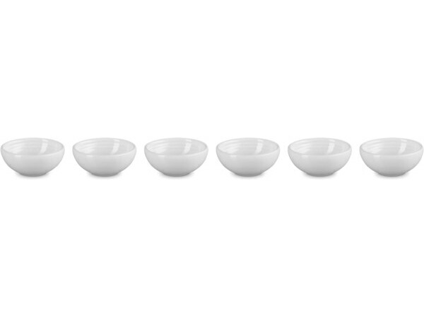 Le Creuset ル・クルーゼ　ピンチ・ボウル6個セット　（ホワイト）　調味料入れ　プレップ・ボウル