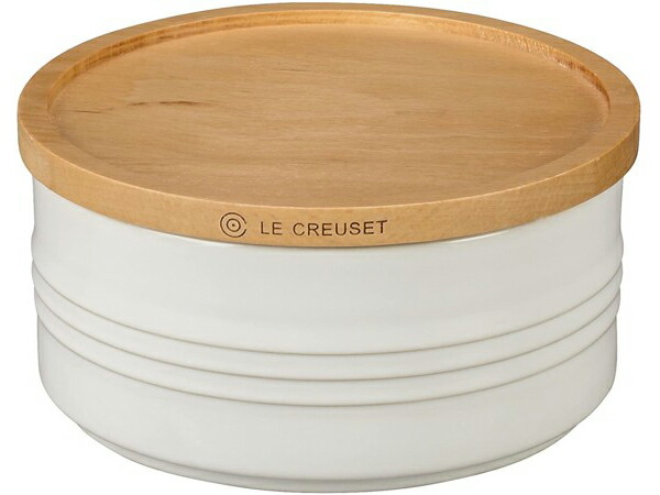 ル　クルーゼ　キャニスター　白 楽天市場】Le Creuset ル・クルーゼ 木製蓋付きキャニスター