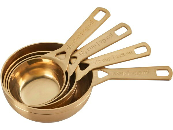 Le Creuset ル・クルーゼ  測り優勝杯4点仕掛ける (ゴールド）  ルクルーゼ