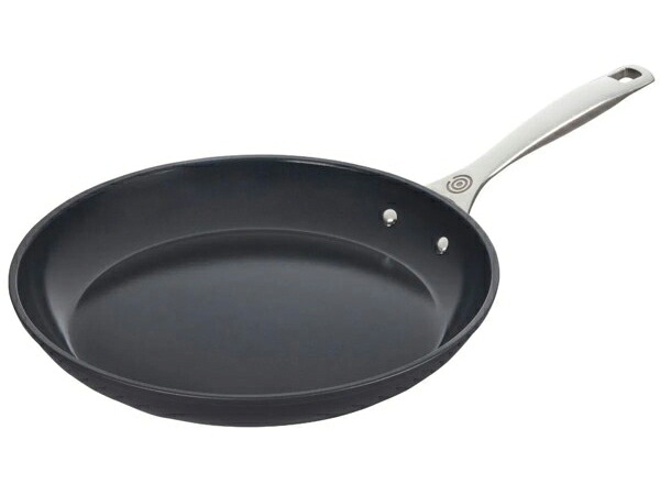 Le Creuset ル・クルーゼ 30糎陶器・ノン突っ支い棒・フライパン (黒いこと） 12inch Essential Nonstickつづき物