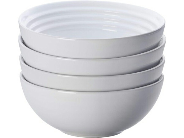 Le Creuset ル・クルーゼ　16cmスープボウル4個セット　（ホワイト）　22oz　ルクルーゼ