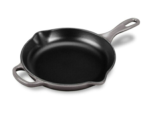 Le Creuset ル・クルーゼ  23珊 助けること手持ち部分付フライパン （牡蛎薄墨色） 9inch ルクルーゼ フライパン-キッチン用品・食器・調理器具