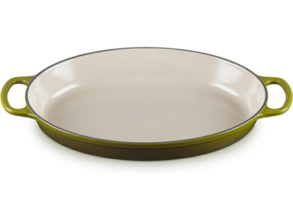 Le Creuset ル・クルーゼ 36糎オーバル・ベイカー (オリーブ） 3QT
