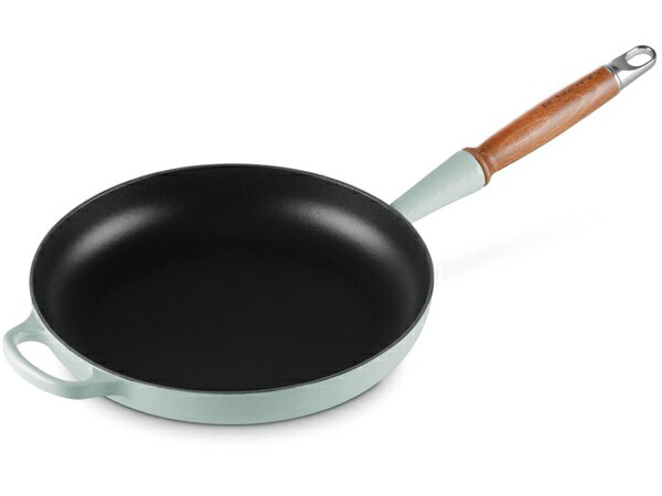 Le Creuset ル・クルーゼ  26珊 木製手持ち部分・フライパン （シーソルト） 10.25inch ルクルーゼ