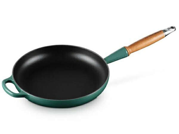 Le Creuset ル・クルーゼ  26珊 木製手持ち部分・フライパン （アーティチョーク） 10.25inch ルクルーゼ