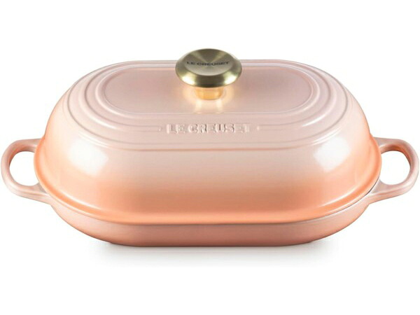 Le Creuset ル・クルーゼ 29糎オーバル・ブレッド・オーブン パン焼き器 (ペッシュ） ルクルーゼ